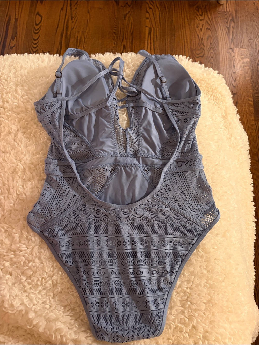 Becca blue one piece bathing suit - Picture 2 of 4